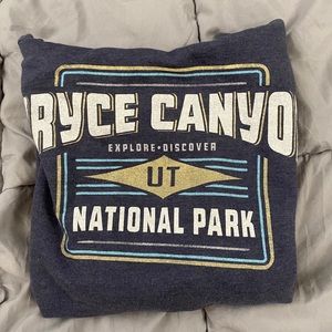 Bryce canyon blue oversized hoodie